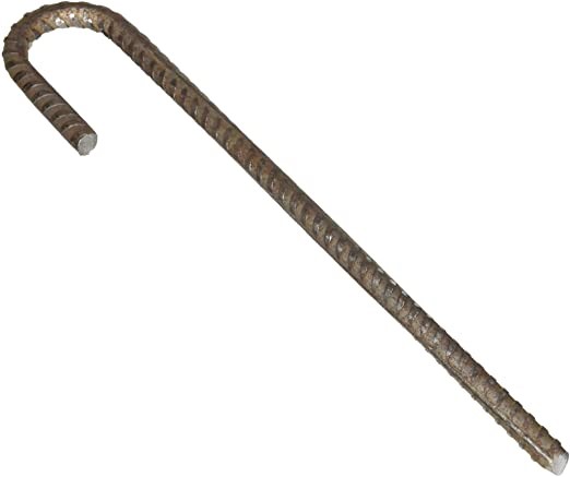 نمونه‌ای از میلگردهای خم‌شده